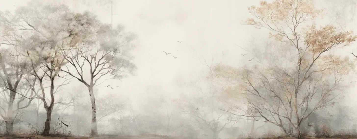 Arbre de brume - Illulart: Papier peint panoramique