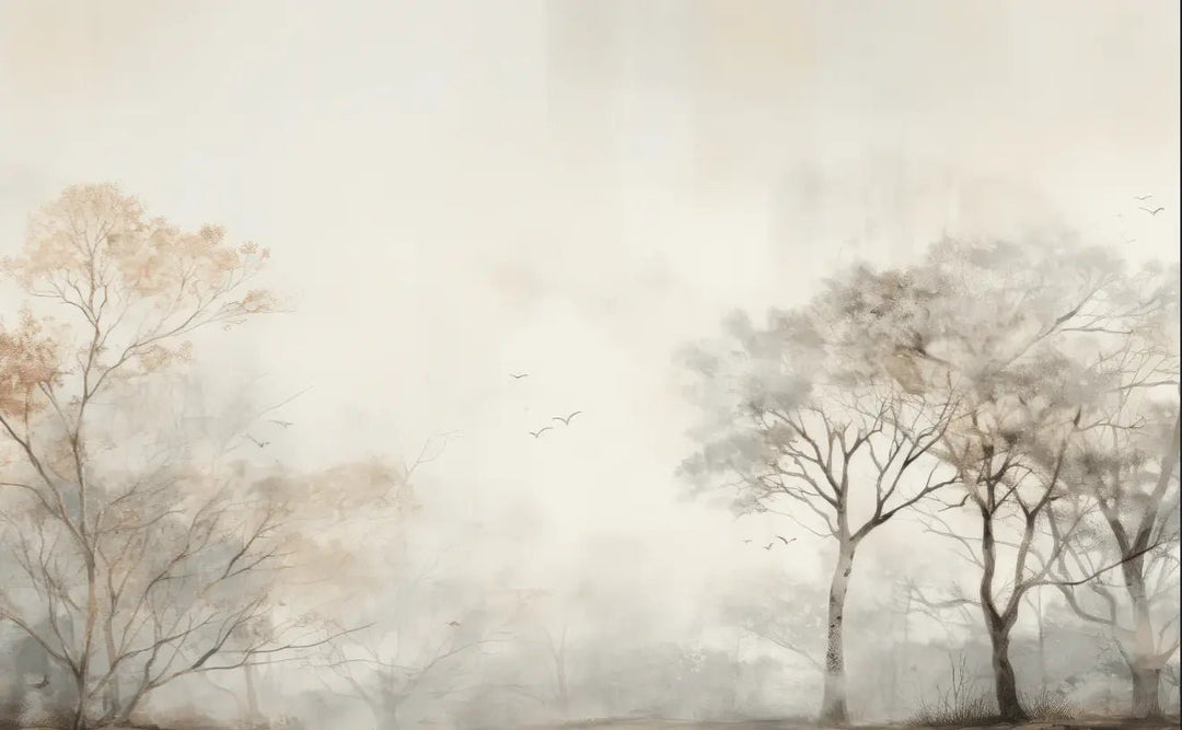 Arbre de brume - Illulart: Papier peint panoramique