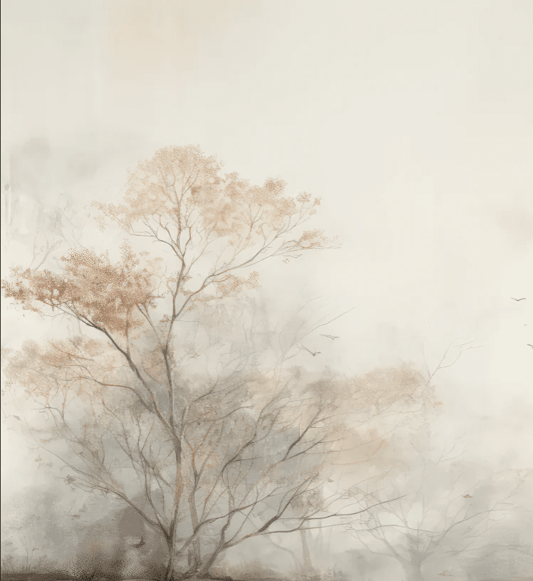 Arbre de brume - Illulart: Papier peint panoramique