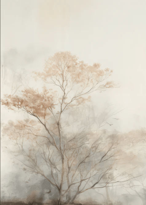 Arbre de brume - Illulart: Papier peint panoramique