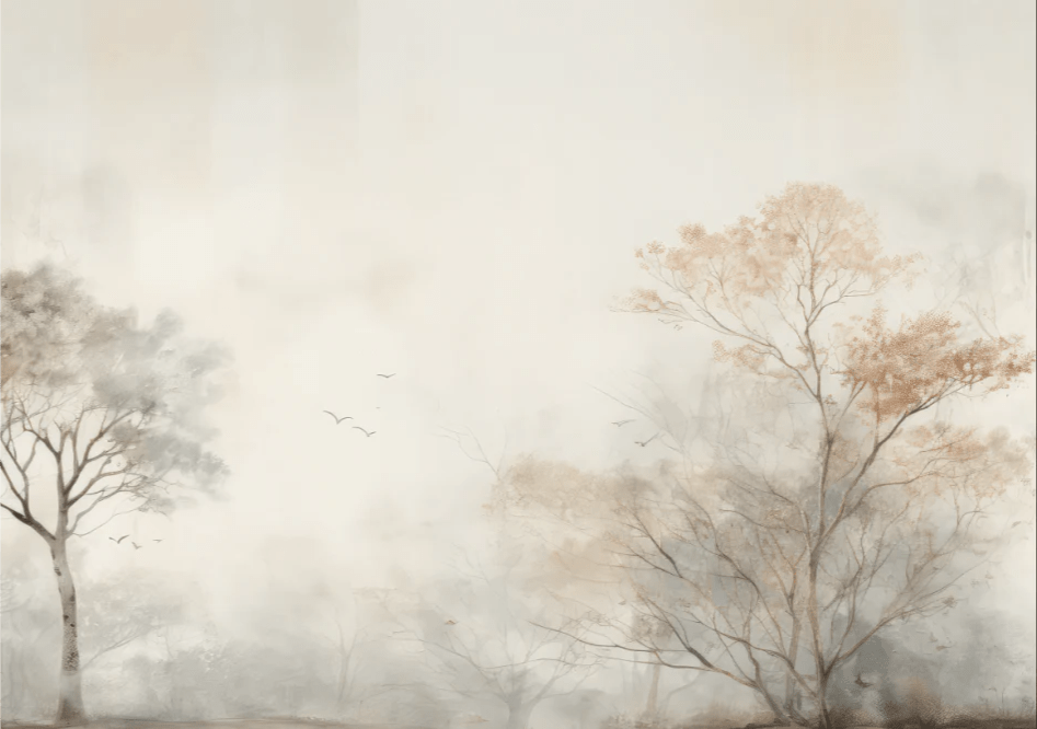 Arbre de brume - Illulart: Papier peint panoramique