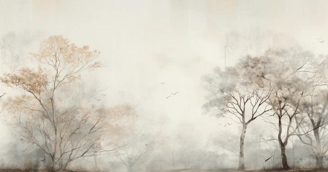 Arbre de brume - Illulart: Papier peint panoramique