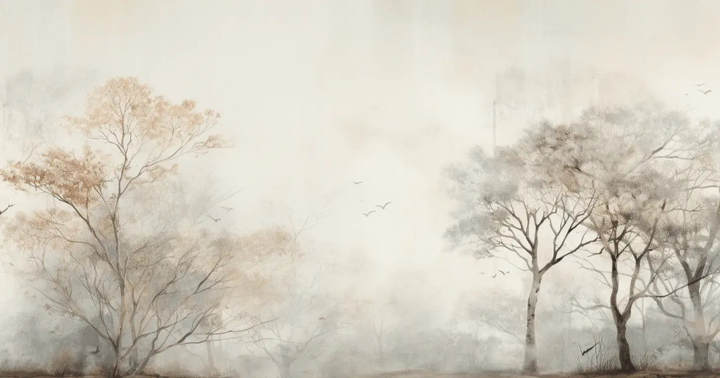 Arbre de brume - Illulart: Papier peint panoramique
