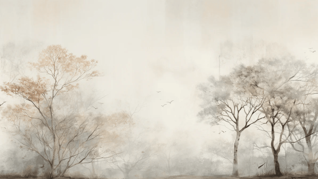 Arbre de brume - Illulart: Papier peint panoramique