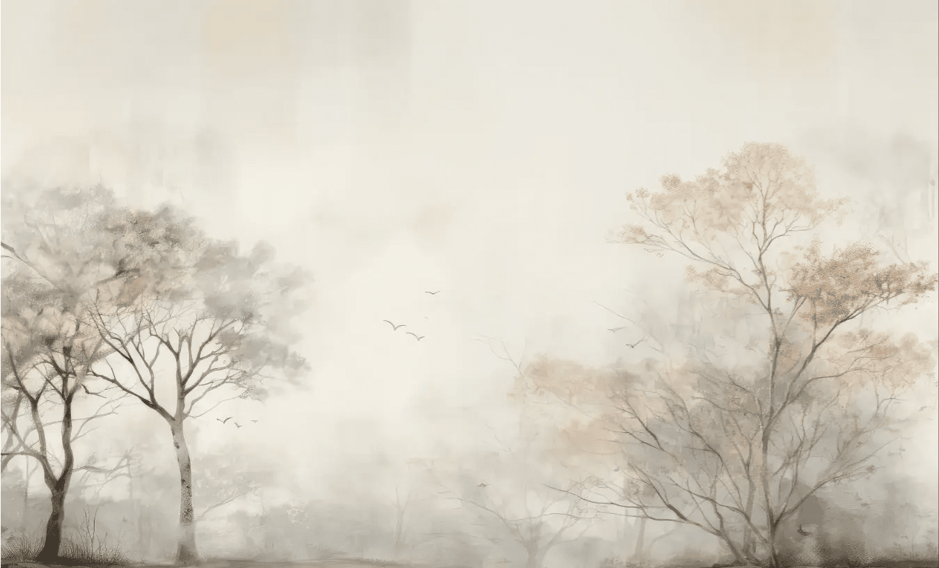 Arbre de brume - Illulart: Papier peint panoramique
