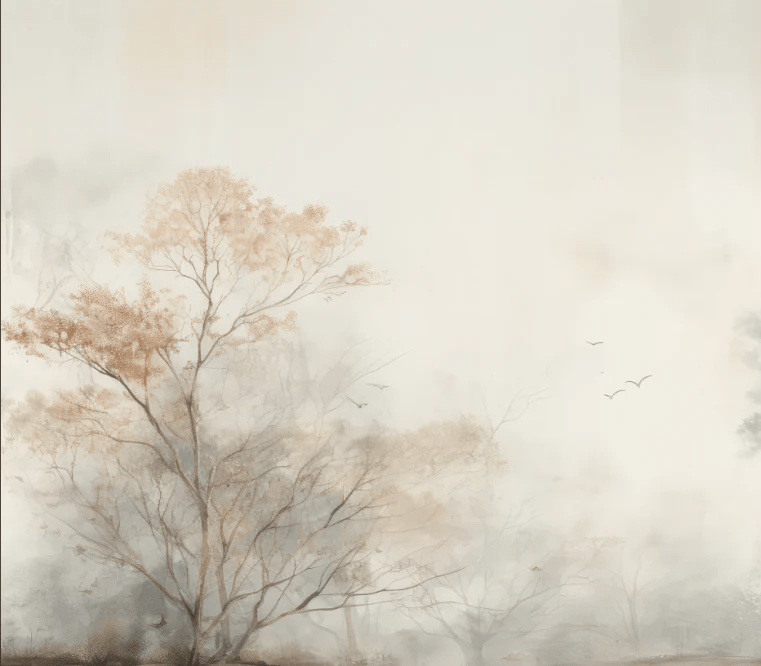 Arbre de brume - Illulart: Papier peint panoramique