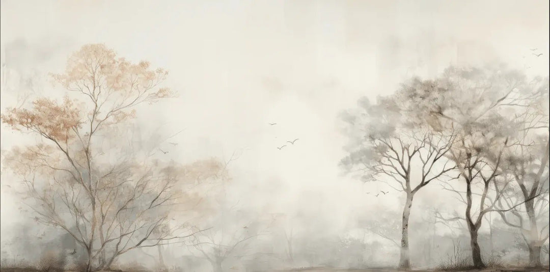 Arbre de brume - Illulart: Papier peint panoramique