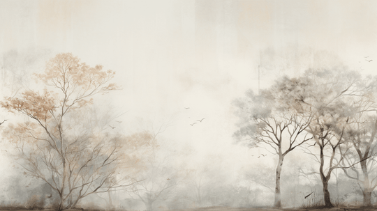 Arbre de brume - Illulart: Papier peint panoramique