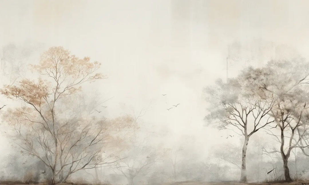 Arbre de brume - Illulart: Papier peint panoramique