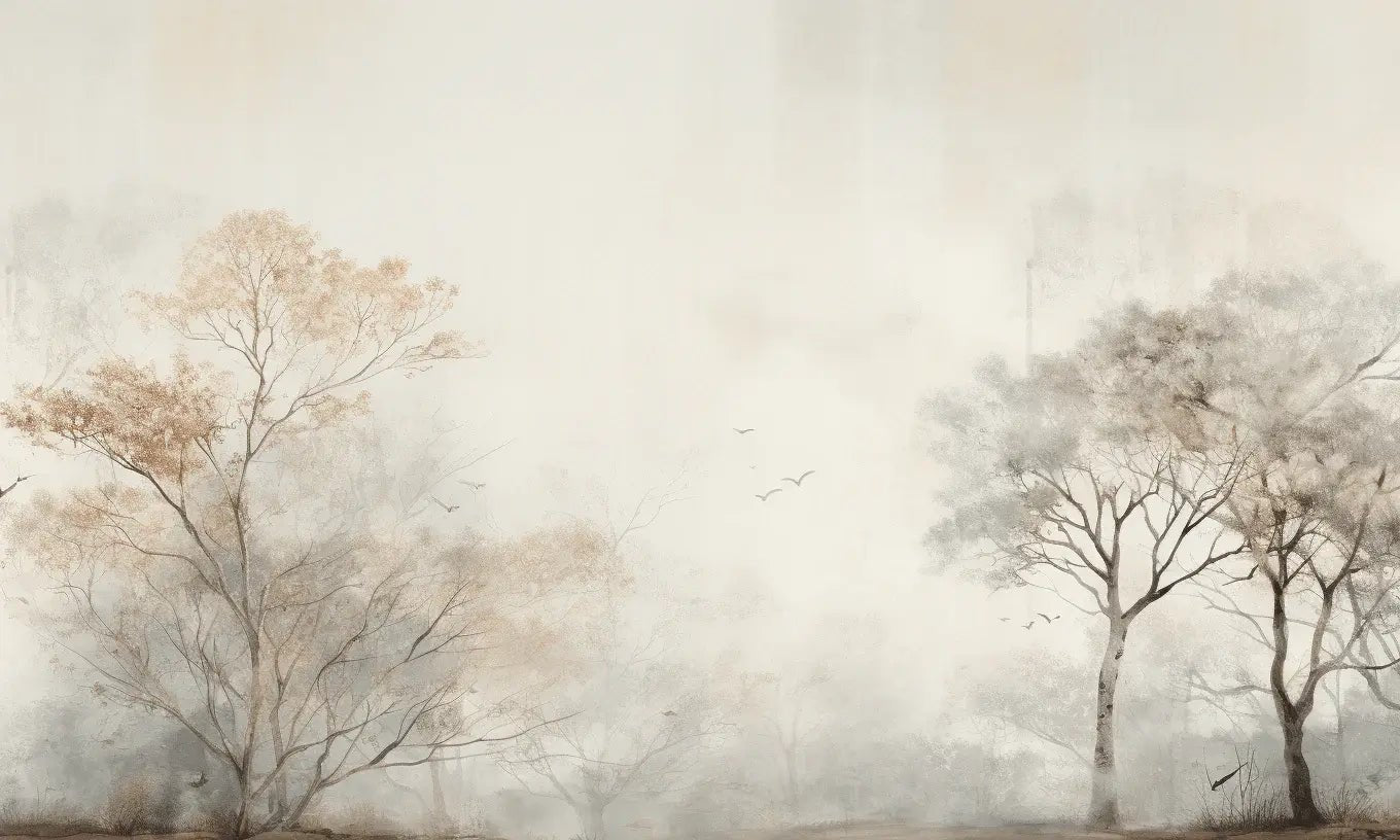 Arbre de brume - Illulart: Papier peint panoramique