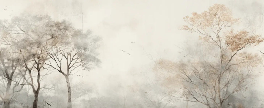 Arbre de brume - Illulart: Papier peint panoramique