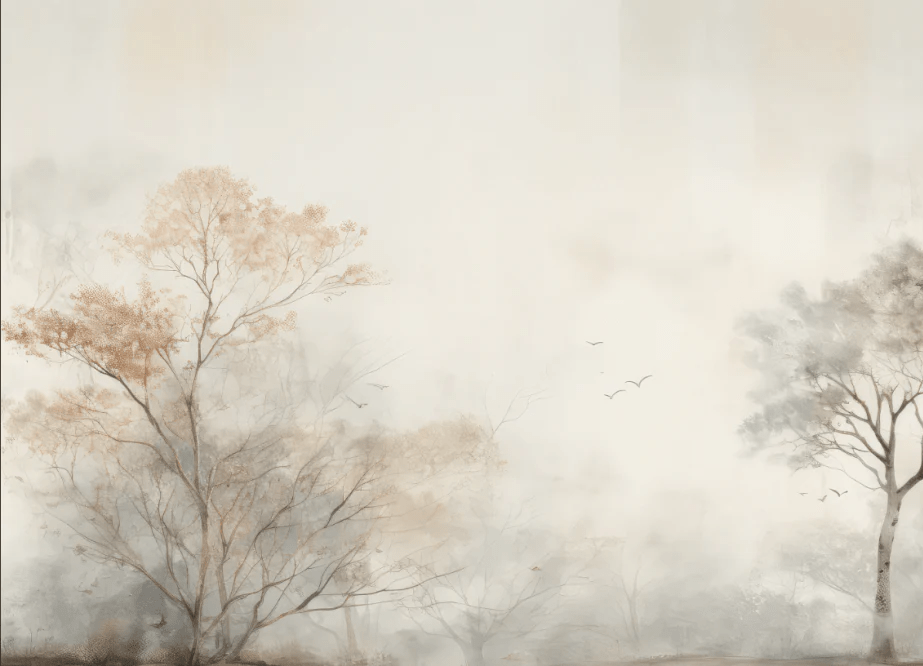 Arbre de brume - Illulart: Papier peint panoramique