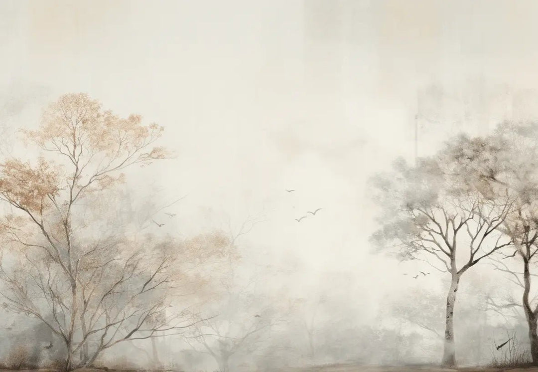 Arbre de brume - Illulart: Papier peint panoramique