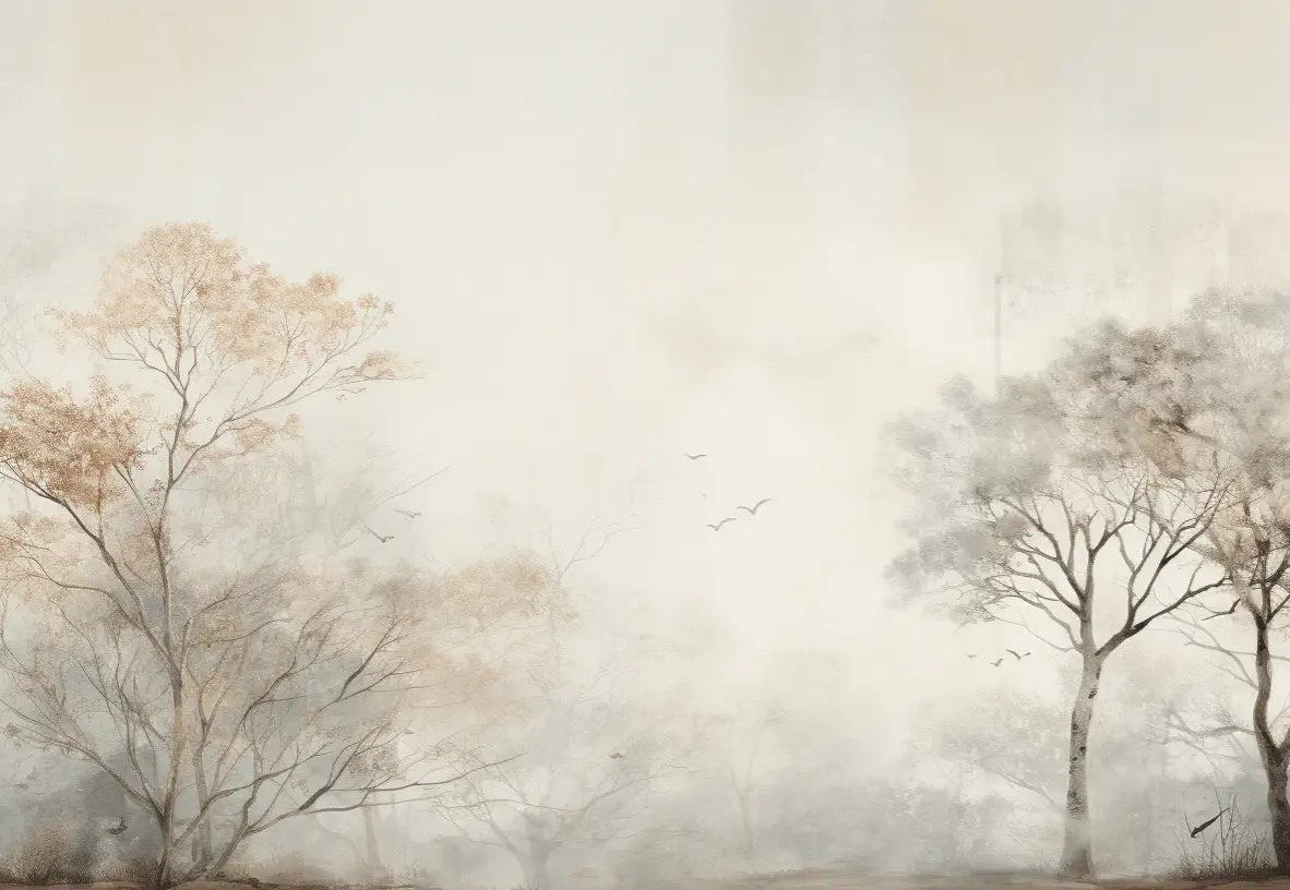Arbre de brume - Illulart: Papier peint panoramique