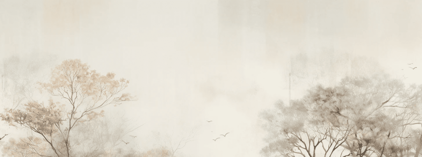 Arbre de brume - Illulart: Papier peint panoramique