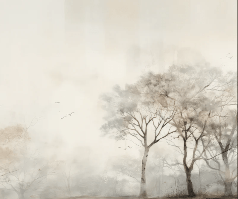 Arbre de brume - Illulart: Papier peint panoramique