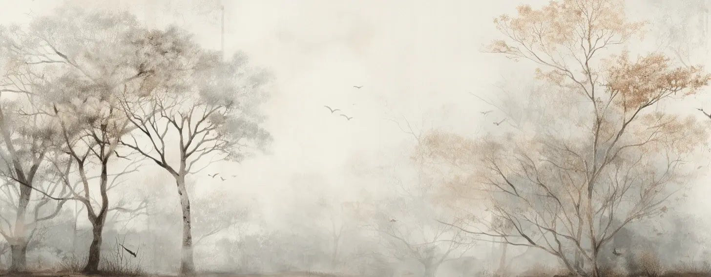 Arbre de brume - Illulart: Papier peint panoramique