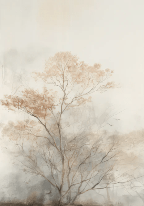 Arbre de brume - Illulart: Papier peint panoramique