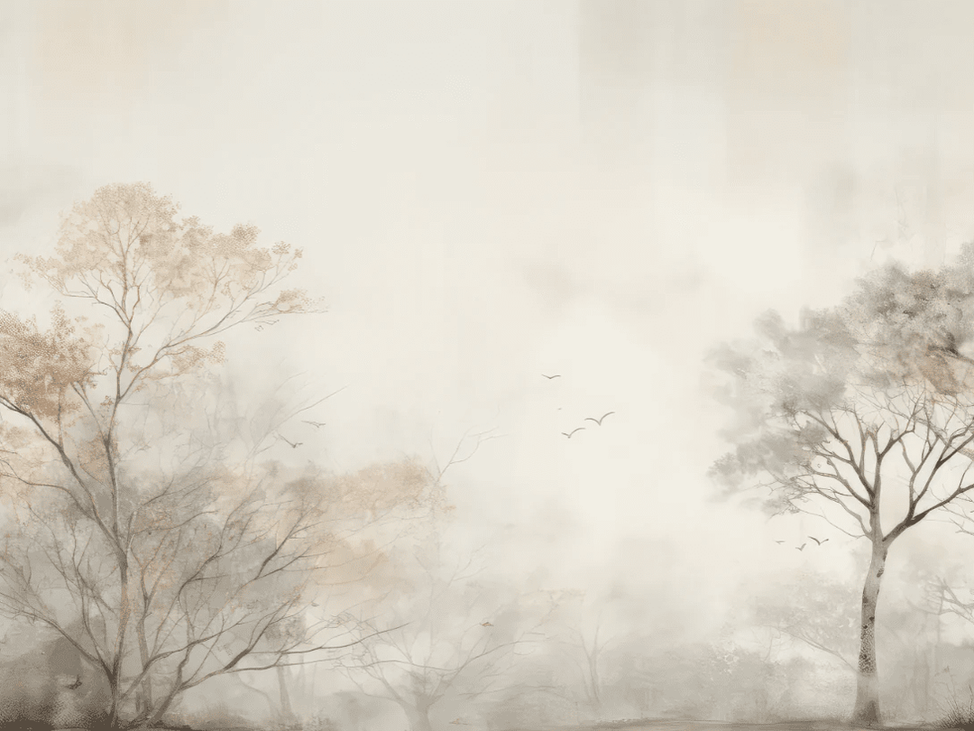 Arbre de brume - Illulart: Papier peint panoramique