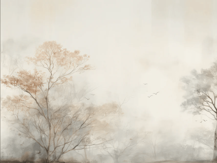 Arbre de brume - Illulart: Papier peint panoramique