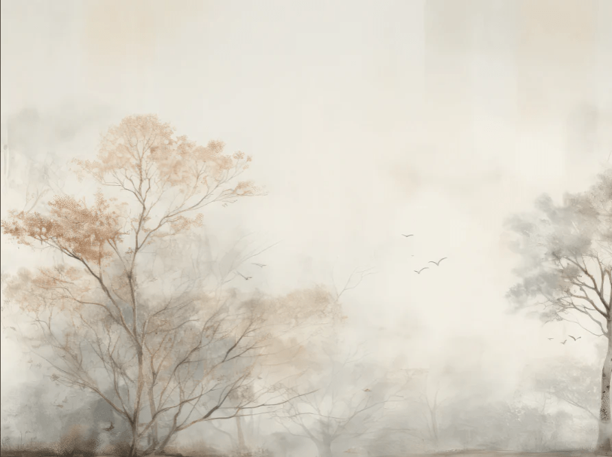 Arbre de brume - Illulart: Papier peint panoramique