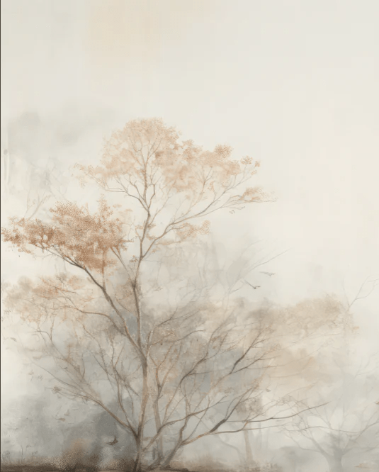 Arbre de brume - Illulart: Papier peint panoramique
