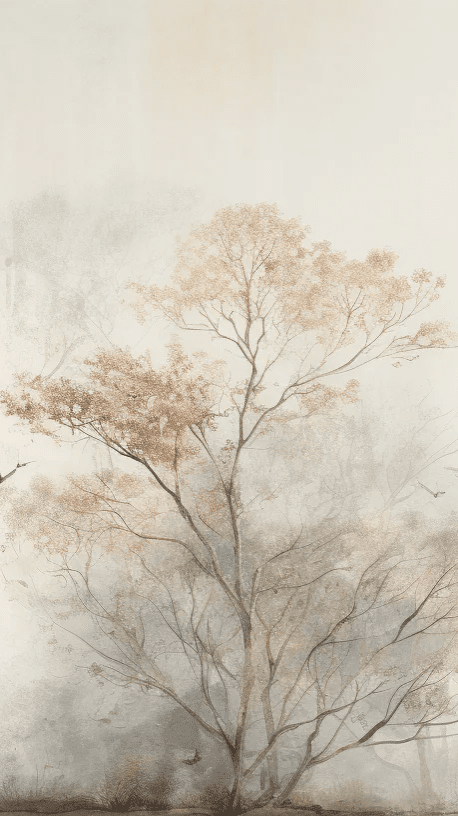 Arbre de brume - Illulart: Papier peint panoramique