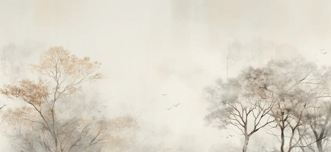 Arbre de brume - Illulart: Papier peint panoramique