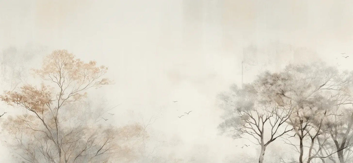 Arbre de brume - Illulart: Papier peint panoramique