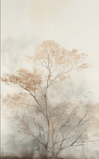 Arbre de brume - Illulart: Papier peint panoramique