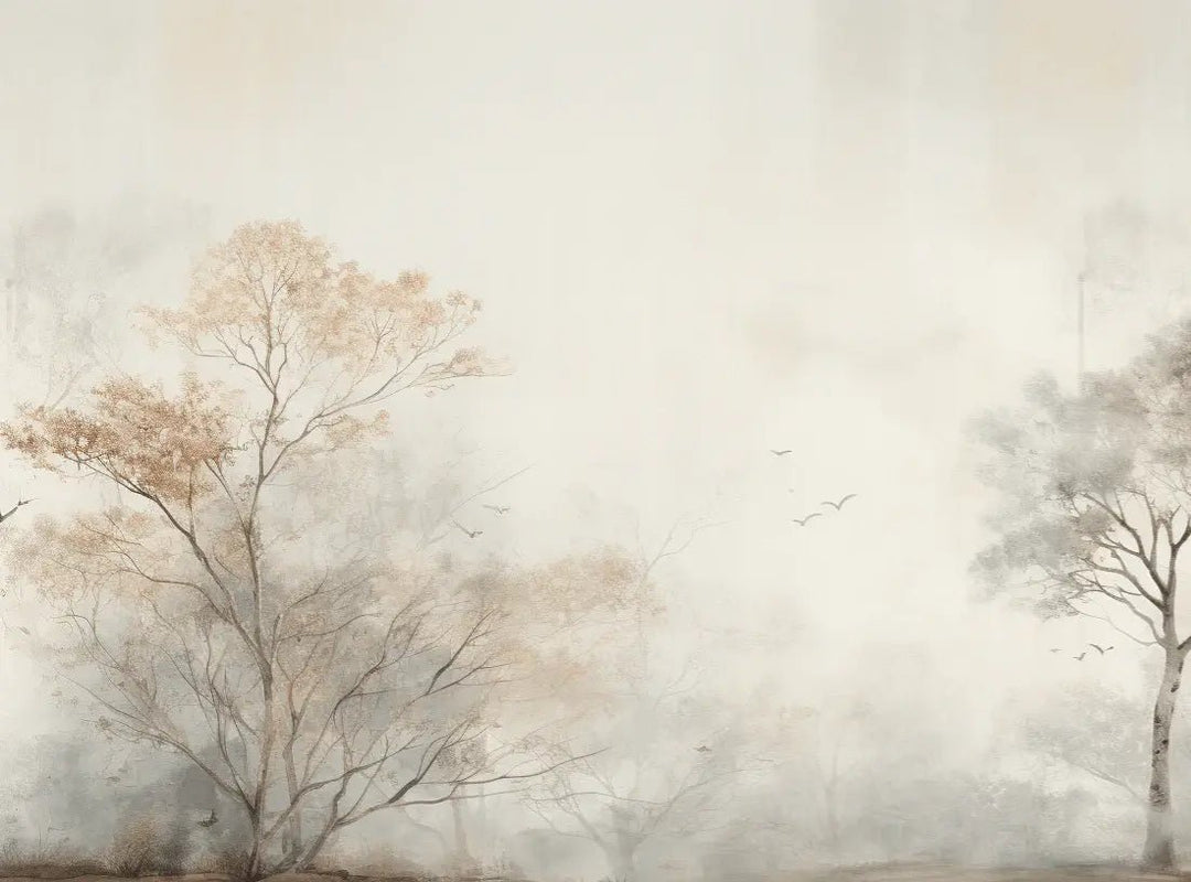 Arbre de brume - Illulart: Papier peint panoramique