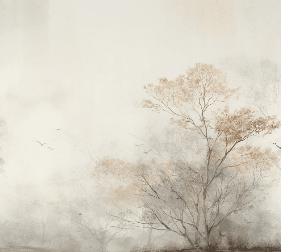 Arbre de brume - Illulart: Papier peint panoramique