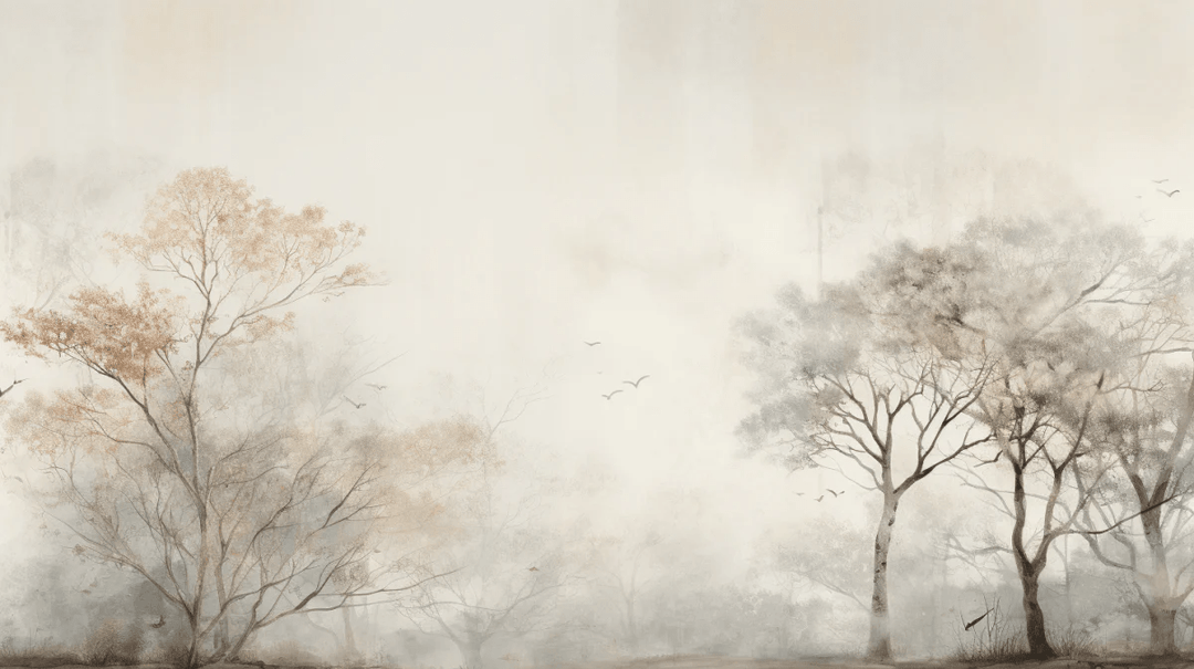 Arbre de brume - Illulart: Papier peint panoramique