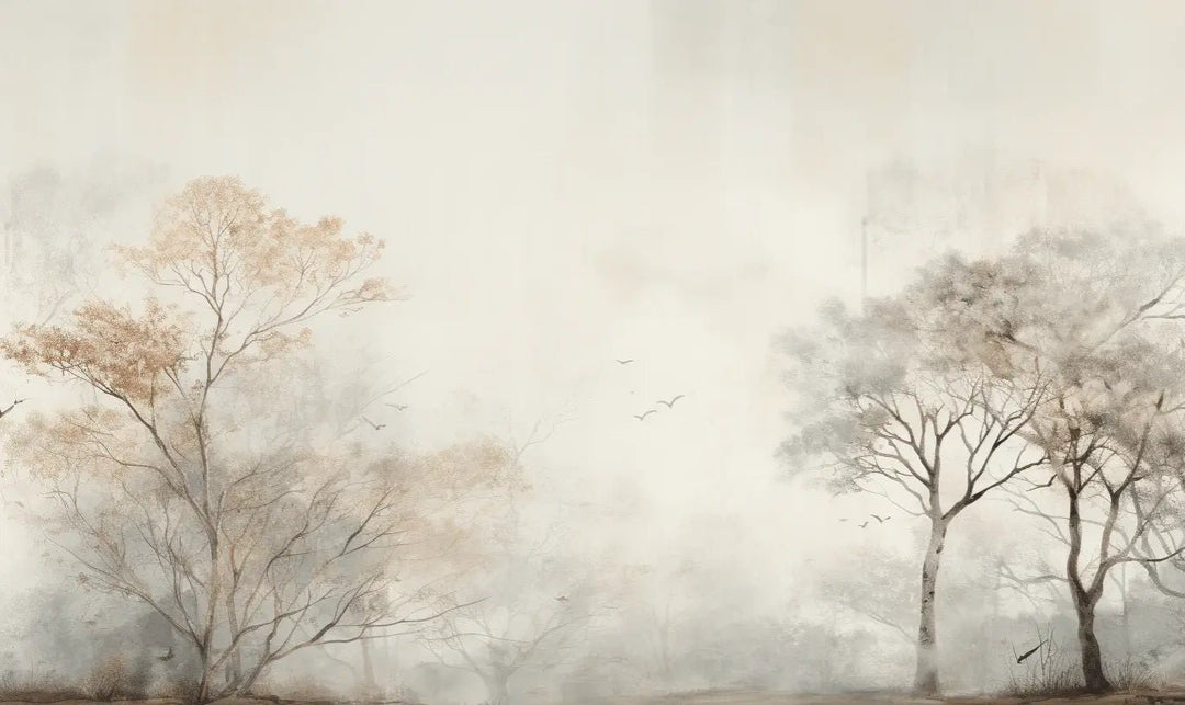 Arbre de brume - Illulart: Papier peint panoramique