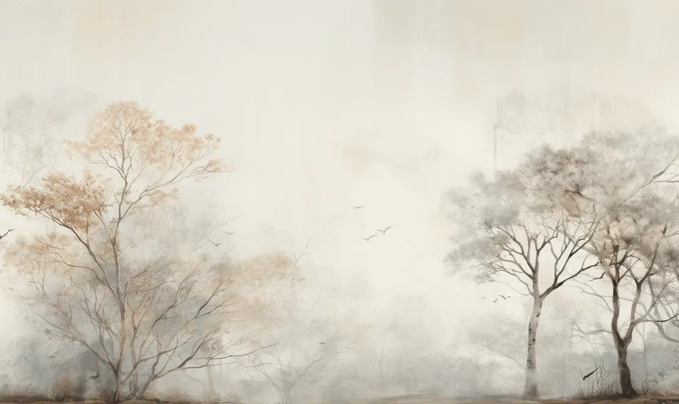 Arbre de brume - Illulart: Papier peint panoramique