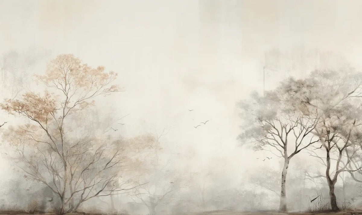 Arbre de brume - Illulart: Papier peint panoramique