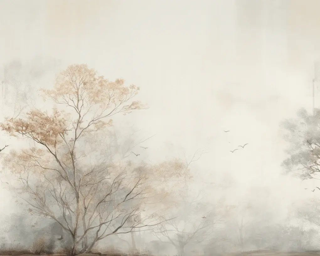 Arbre de brume - Illulart: Papier peint panoramique