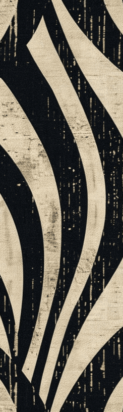 Art Déco Chic : Papier Peint Motif Géométrique Noir et Beige - Illulart: Papier peint panoramique
