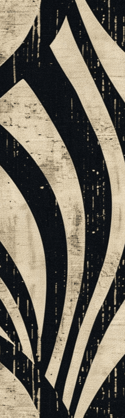 Art Déco Chic : Papier Peint Motif Géométrique Noir et Beige - Illulart: Papier peint panoramique
