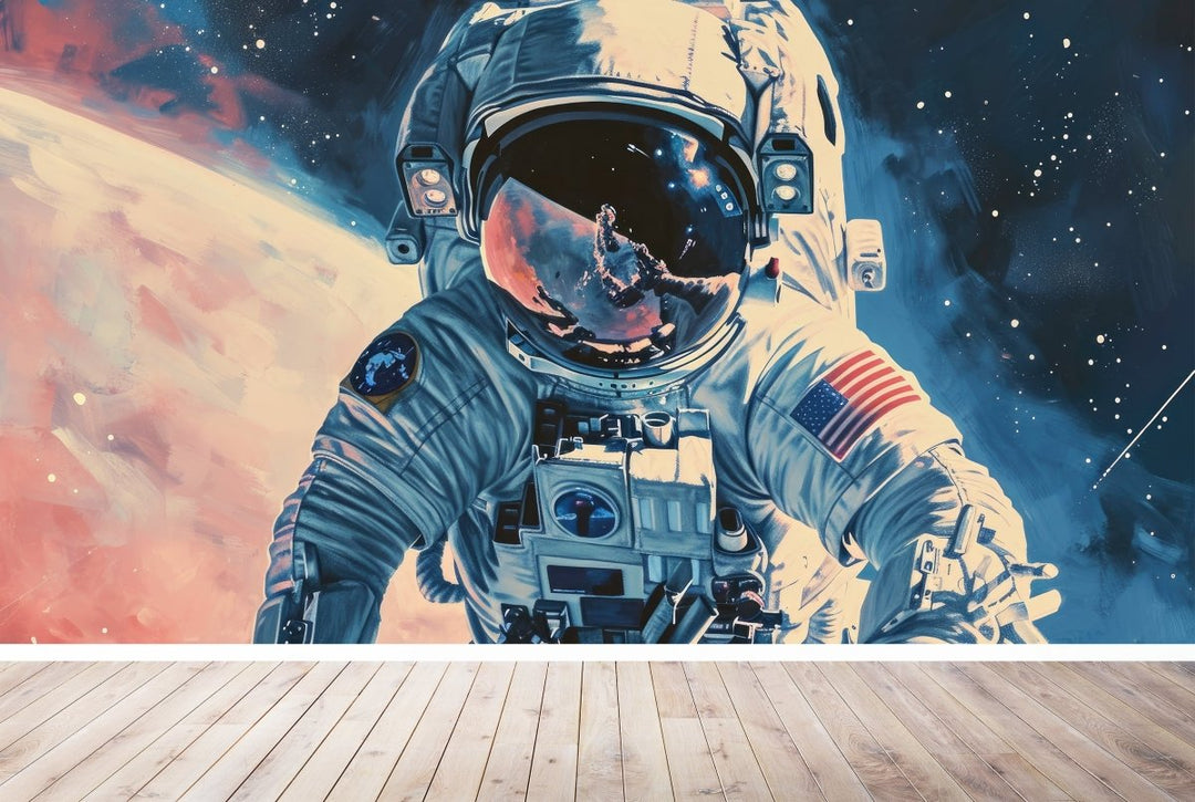 Astronaute Cosmique - Illulart: Papier peint panoramique