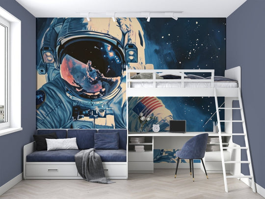 Astronaute Cosmique - Illulart: Papier peint panoramique