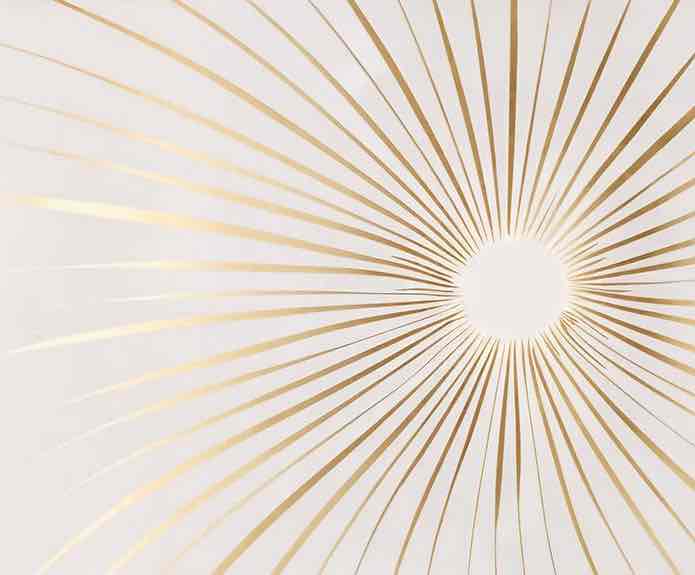 Aura Dorée : Papier Peint Panoramique Soleil Luxueux - Illulart: Papier peint panoramique
