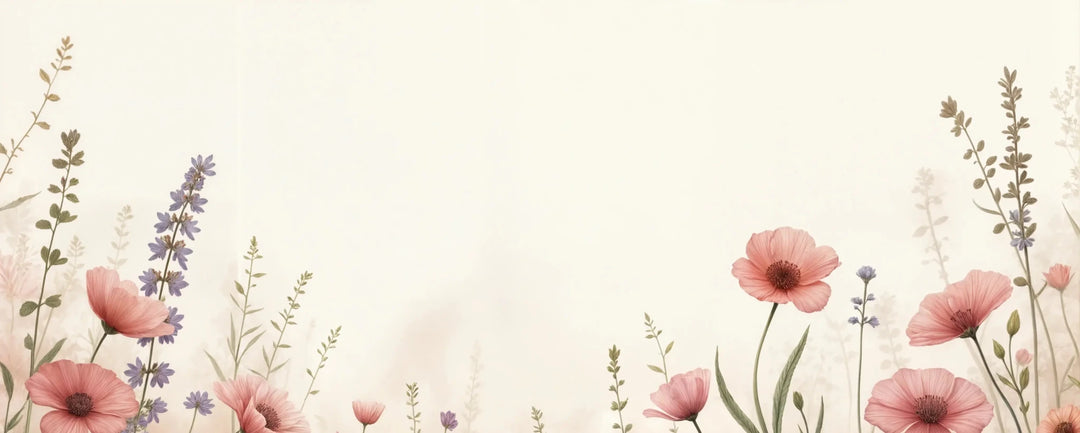 Balade botanique : un jardin fleuri en papier peint - Illulart: Papier peint panoramique