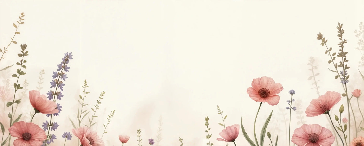 Balade botanique : un jardin fleuri en papier peint - Illulart: Papier peint panoramique