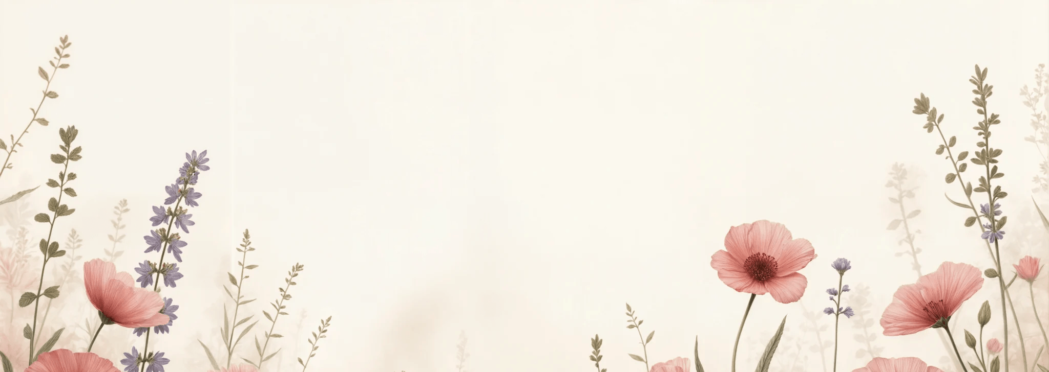 Balade botanique : un jardin fleuri en papier peint - Illulart: Papier peint panoramique