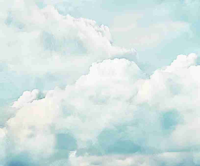 Bleu céleste - Illulart: Papier peint panoramique