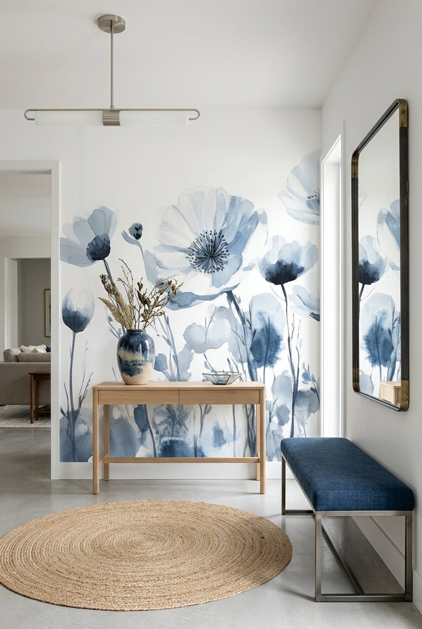 Bleu Poétique - Illulart: Papier peint panoramique