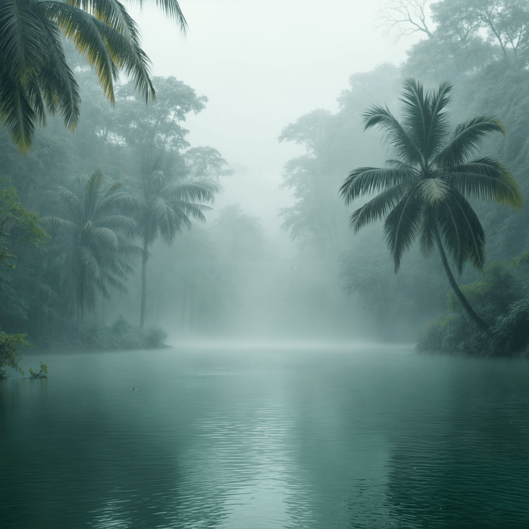 Brume Amazonienne - Illulart: Papier peint panoramique