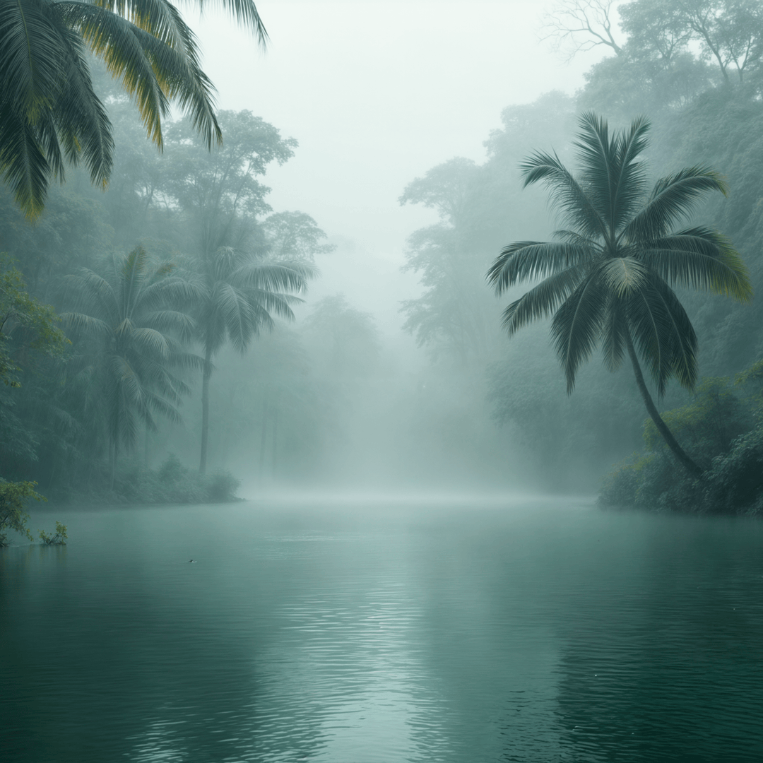 Brume Amazonienne - Illulart: Papier peint panoramique