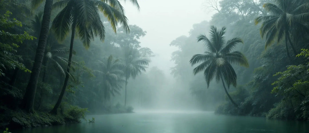 Brume Amazonienne : L’Appel de la Nature Intacte – Papier Peint Panoramique - Illulart: Papier peint panoramique